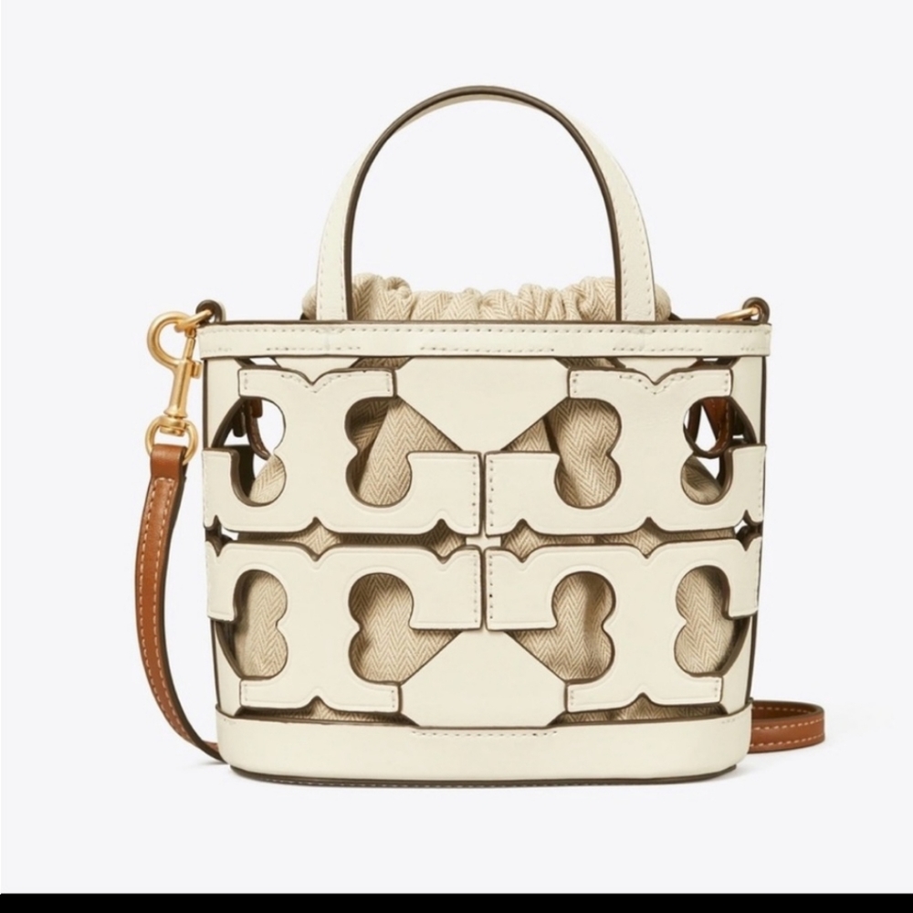 Tory Burch Mini cut out logo tote
